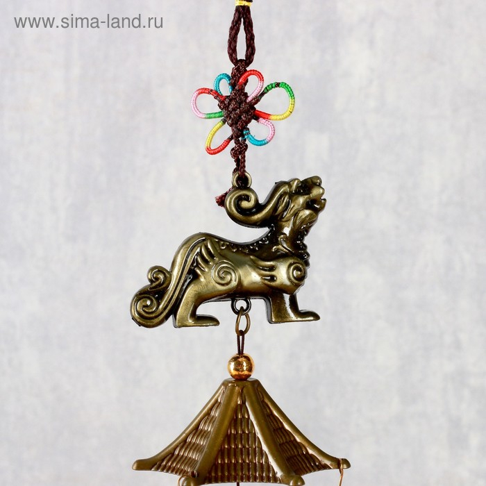 Музыка ветра металл Музыка ветра металл "Кирин" 3 колокольчика 45 см