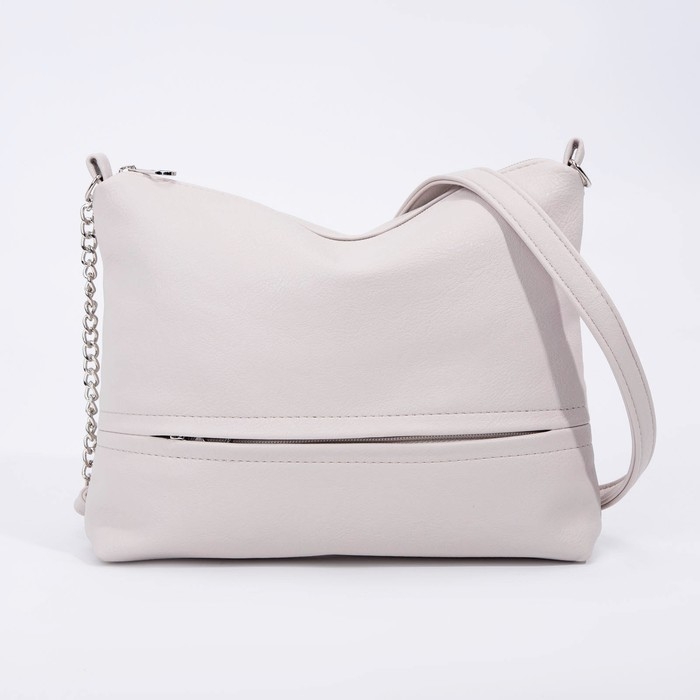 Сумка кросс-боди на молнии, цвет бежевый Сумка кросс-боди на молнии, цвет бежевый