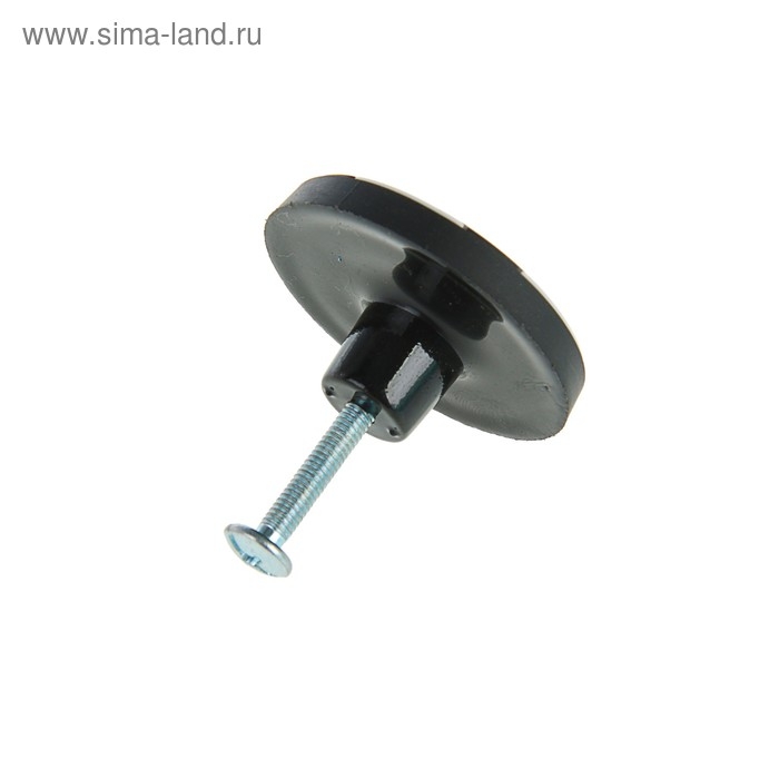 Ручка кнопка детская KID 014,  Ручка кнопка детская KID 014, "Футбольный мяч", резиновая, белая/черная