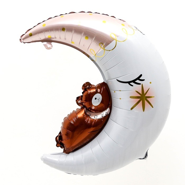 Шар фольгированный 22 Шар фольгированный 22" «Луна с мишкой»