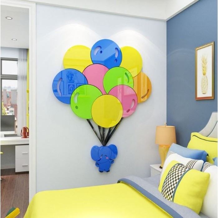 Наклейки интерьерные Наклейки интерьерные "Слоник", детские, декор на стену, панно 61 х 80 см