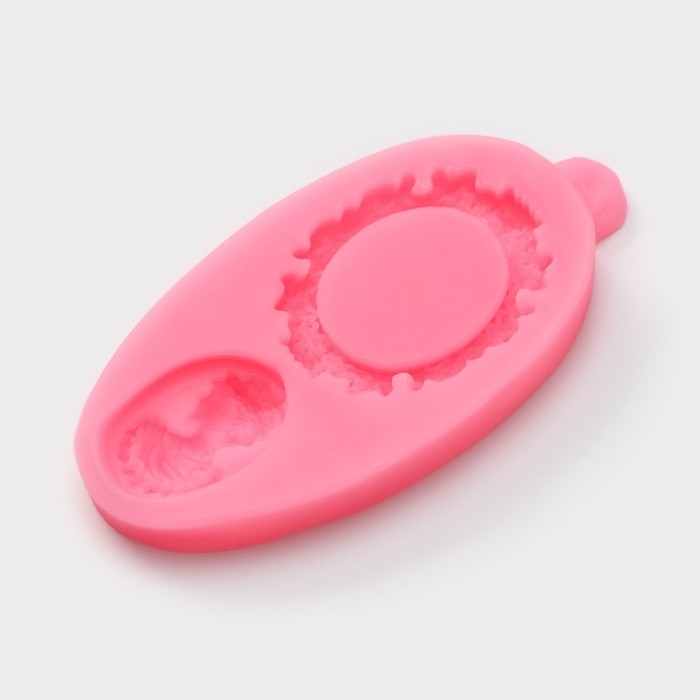 Молд Доляна «Рамка и портрет», силикон, 8,5×4,5 см, цвет розовый Молд Доляна «Рамка и портрет», силикон, 8,5×4,5 см, цвет розовый