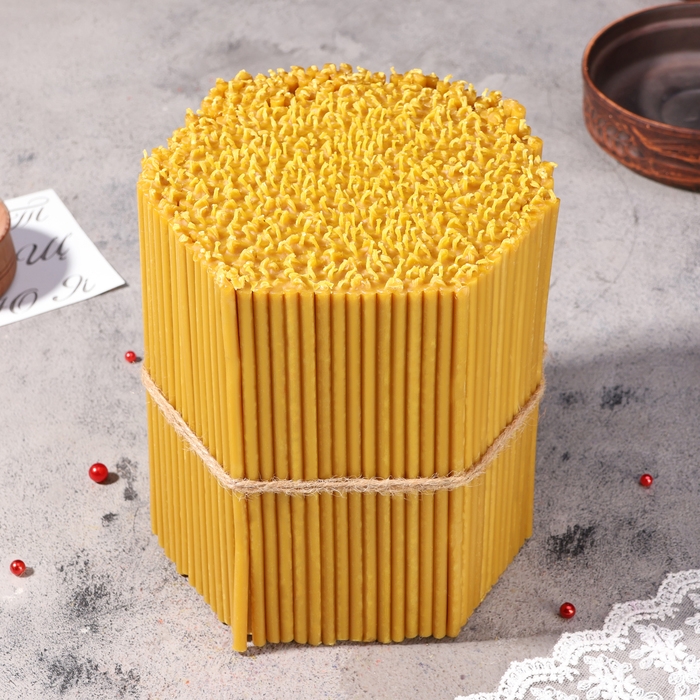 Свечи церковные медовые №140, упаковка 2кг, парафин + медовое масло Свечи церковные медовые №140, упаковка 2кг, парафин + медовое масло