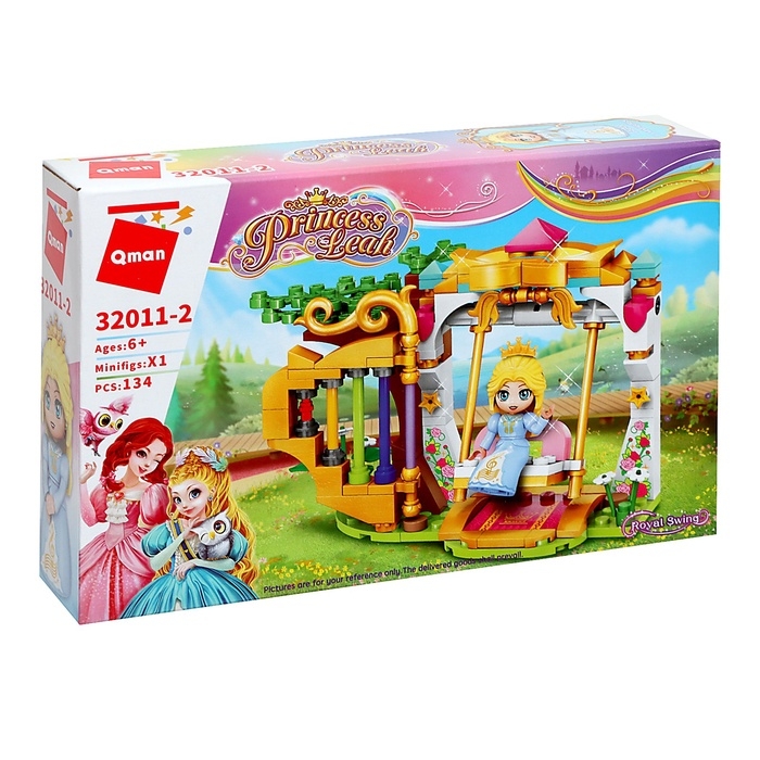 Конструктор для девочек «Принцессы. Качели», 134 детали Конструктор для девочек «Принцессы. Качели», 134 детали