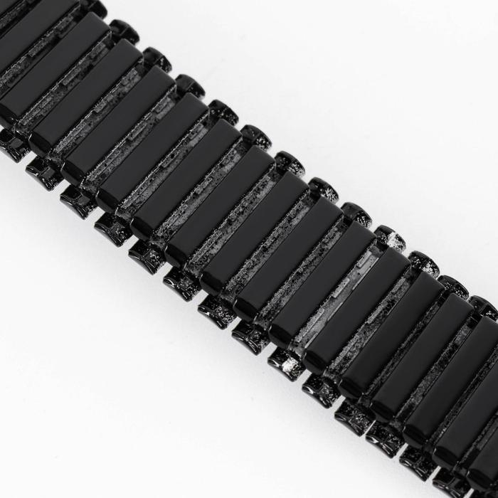 Ремешок для часов Ремешок для часов "Соломон", 22 мм, металл, l-16 см, черный