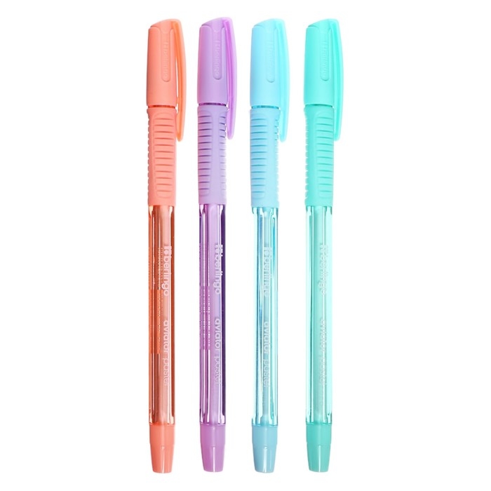 Ручка шариковая Berlingo  Ручка шариковая Berlingo "Aviator Pastel" синяя, 0,7мм, грип, корпус микс