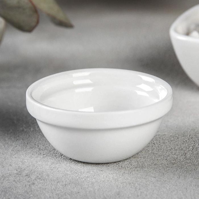 Соусник штабелируемый Wilmax, 20 мл, d=6 см, цвет белый Соусник штабелируемый Wilmax, 20 мл, d=6 см, цвет белый