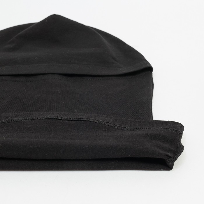 Балаклава кулирная гладь, цвет чёрный Балаклава кулирная гладь, цвет чёрный