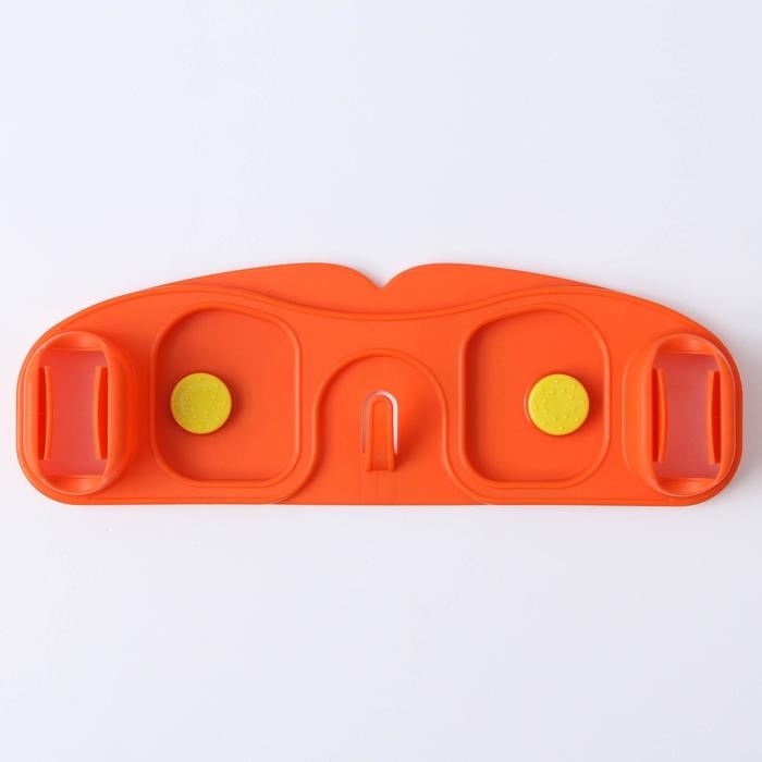 Держатель для швабр, 30×10×5 см, на липучке, с крючком, цвет МИКС Держатель для швабр, 30×10×5 см, на липучке, с крючком, цвет МИКС