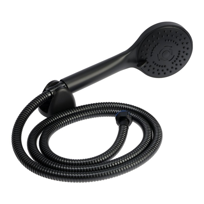 Смеситель для ванны ZEIN Z3843, однорычажный, душевой набор, лейка 5 режимов, черный Смеситель для ванны ZEIN Z3843, однорычажный, душевой набор, лейка 5 режимов, черный