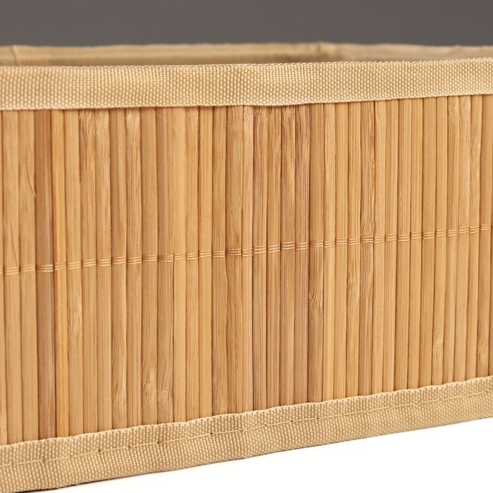 Корзина стеллажная Корзина стеллажная "Бамбук", 30 х 20 х 12 см, бамбук