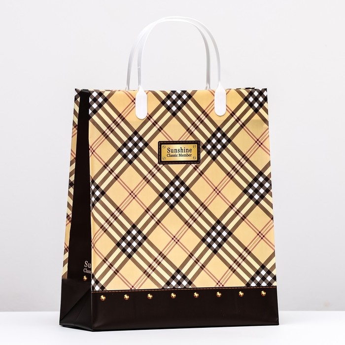 Пакет  Пакет "Роял желтый", мягкий пластик, 26 x 23 см, 110 мкм