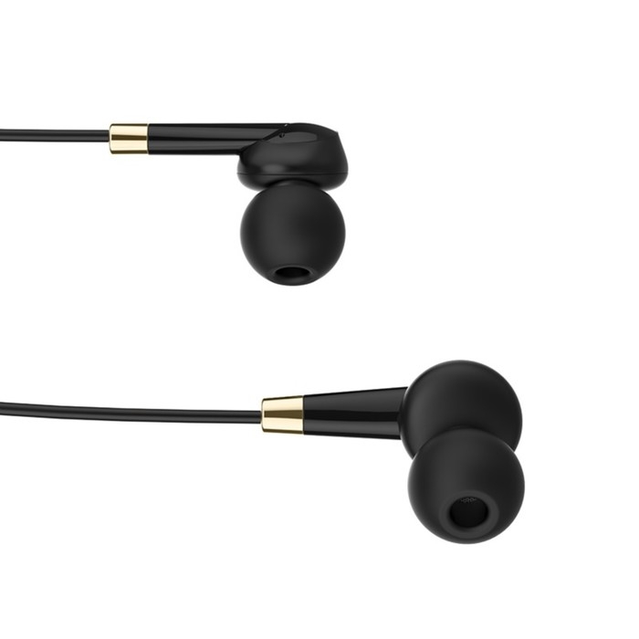 Наушники Hoco M58, проводные, вакуумные, микрофон, 1.2 м, чёрные Наушники Hoco M58, проводные, вакуумные, микрофон, 1.2 м, чёрные