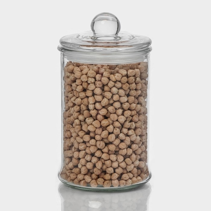 Банка стеклянная для сыпучих продуктов &laquo;Стелла&raquo;, 700 мл, 10&times;18 см