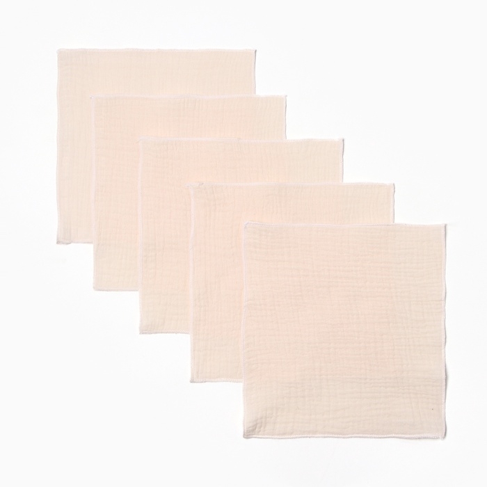 Набор платочков Крошка Я Ice-cream 20*20 см-5 шт, муслин, 100 % хлопок Набор платочков Крошка Я Ice-cream 20*20 см-5 шт, муслин, 100 % хлопок