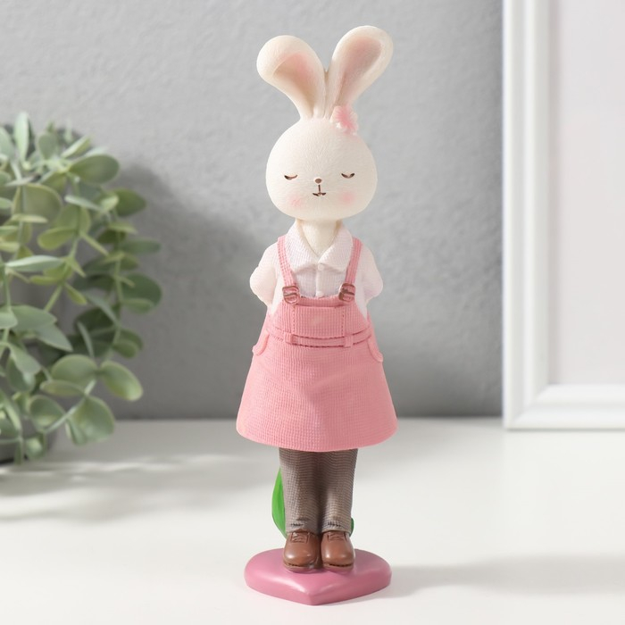 Сувенир полистоун Сувенир полистоун "Зайчики - поцелуй" набор 2 шт 18х5х5,3 см