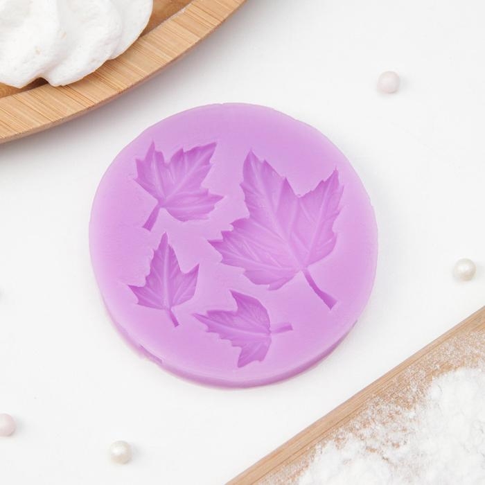 Молд Доляна «Лист кленовый», силикон, 6,5×0,8 см, цвет МИКС Молд Доляна «Лист кленовый», силикон, 6,5×0,8 см, цвет МИКС