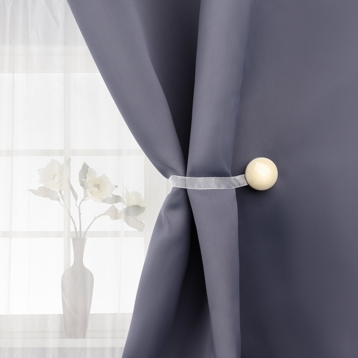 Подхват для штор, d = 4 см, цвет молочный Подхват для штор, d = 4 см, цвет молочный
