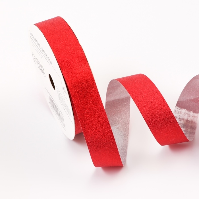 Лента Лента "ТИФФАНИ" для декора и подарков, красная, 2 см х 50 м.