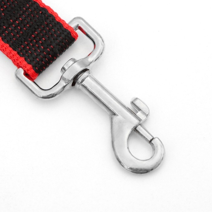 Поводок 7 м х 2,5 см, чёрный с красным Поводок 7 м х 2,5 см, чёрный с красным