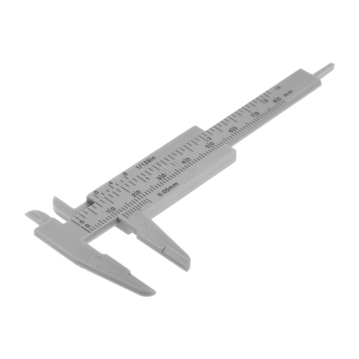 Штангенциркуль ЛОМ,  с глубинометром, цена деления 0.1 мм, пластиковый, 80 мм Штангенциркуль ЛОМ,  с глубинометром, цена деления 0.1 мм, пластиковый, 80 мм