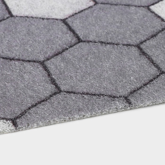 Коврик придверный грязезащитный Доляна «Гамма», вырезной, 60×90 см, цвет серый Коврик придверный грязезащитный Доляна «Гамма», вырезной, 60×90 см, цвет серый