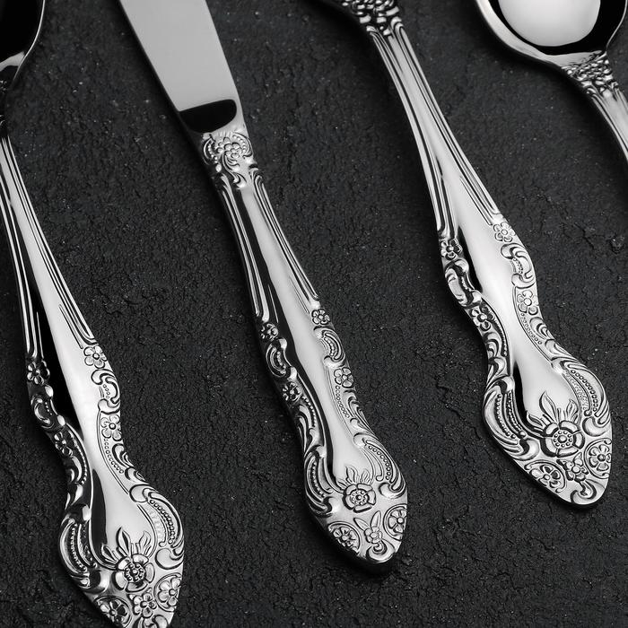 Набор столовых приборов «Тройка», 30 предметов, декоративная коробка Набор столовых приборов «Тройка», 30 предметов, декоративная коробка