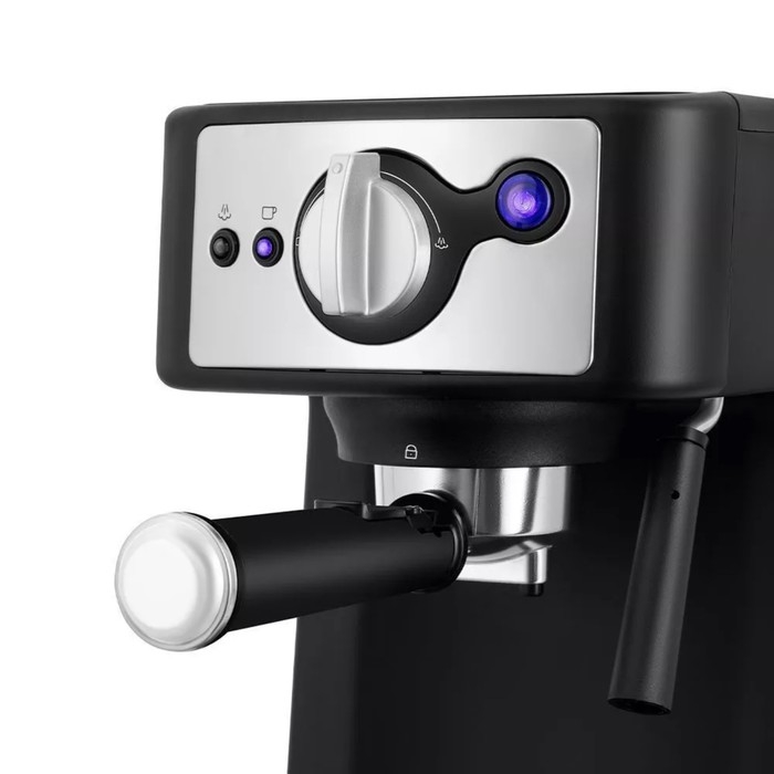 Кофеварка Kitfort КТ-7195, рожковая, 1450 Вт, 1 л, чёрно-серебристая Кофеварка Kitfort КТ-7195, рожковая, 1450 Вт, 1 л, чёрно-серебристая