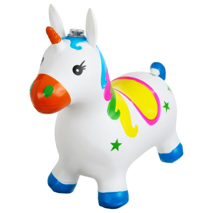 Попрыгун ZABIAKA «Единорог», 68х28х57 см, 1400 г, цвет МИКС Попрыгун ZABIAKA «Единорог», 68х28х57 см, 1400 г, цвет МИКС