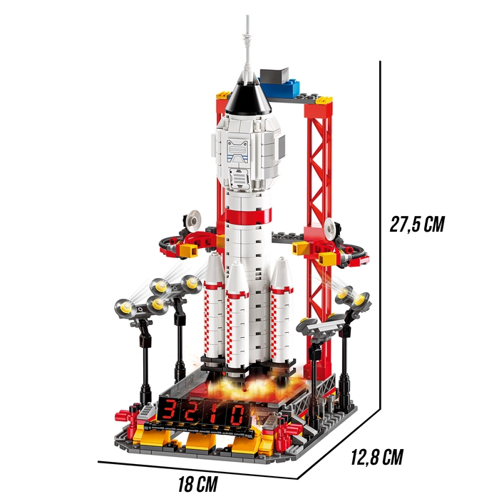 Конструктор «Космос. Ракета», 696 деталей