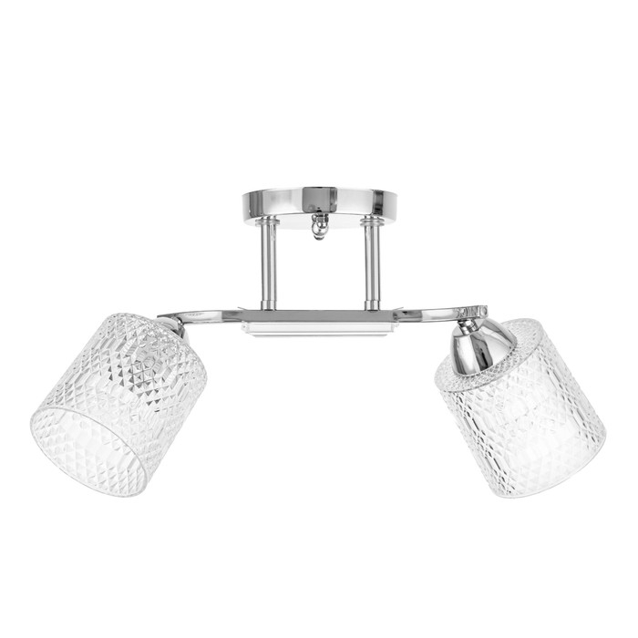 Люстра потолочная Люстра потолочная "Амис" E27 2х40Вт хром 44х17х22см
