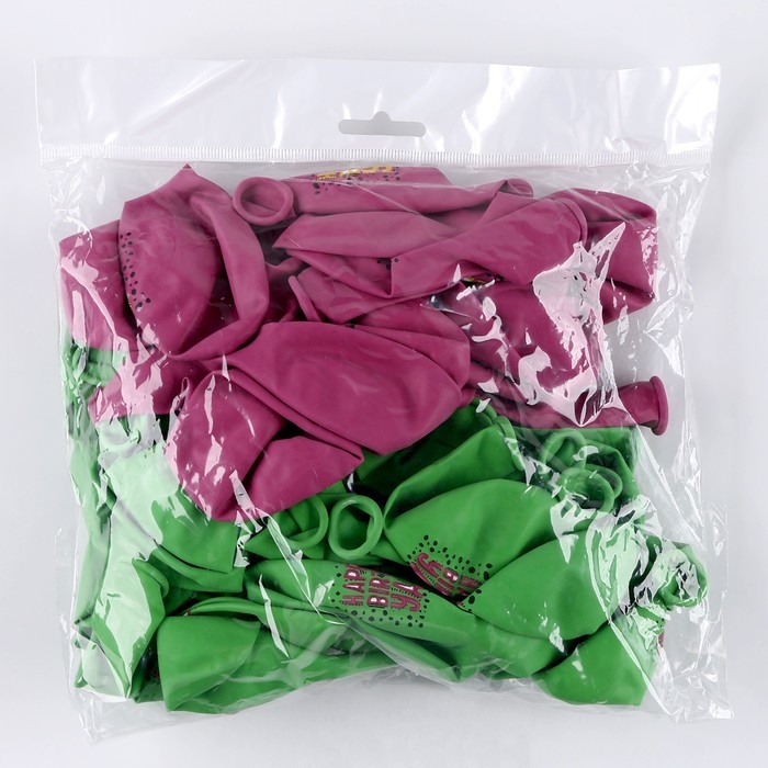 Воздушный шар латексный 12" &laquo;С днём рождения. Крапинки&raquo;, 50 шт.