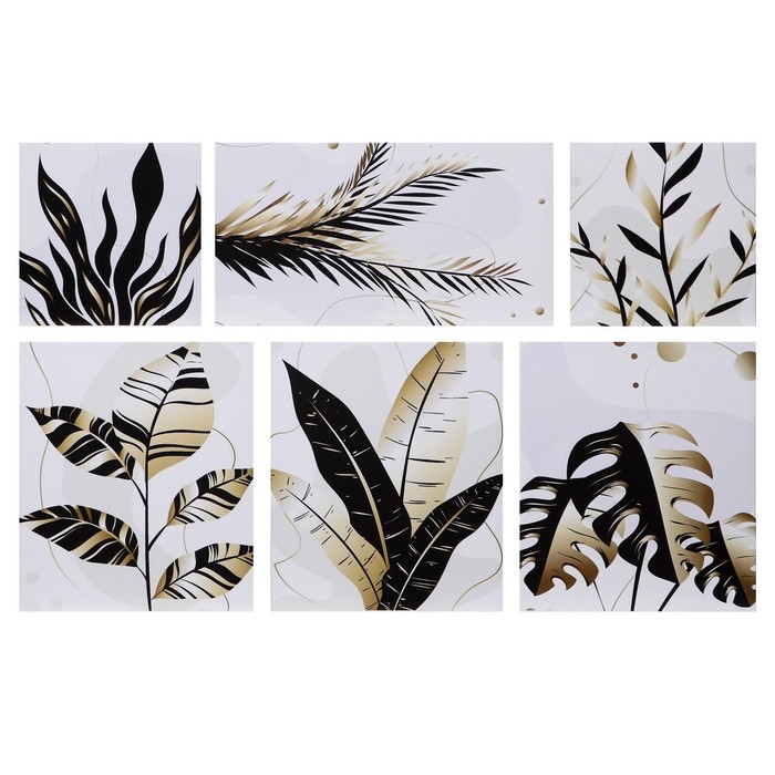 Картина модульная на подрамнике  Картина модульная на подрамнике "Зелёный букет" 80*140 см