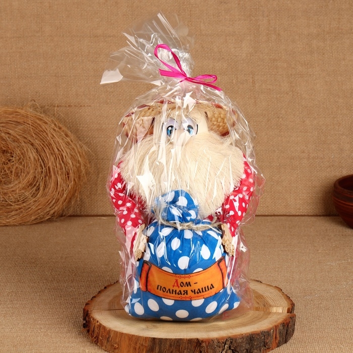 Домовой Фёдор Домовой Фёдор "Дом - полная чаша", с мешком, 30 х 20 см, микс