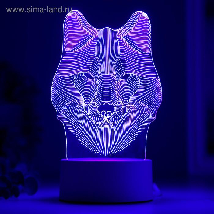 Светильник  Светильник "Волк" от сети 9,5x11,5x20 см