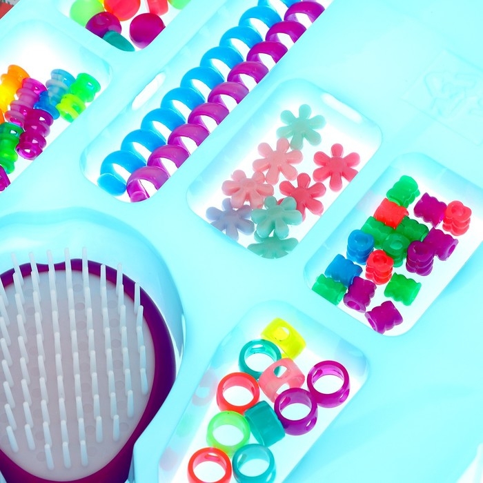 Набор парикмахера «Креатив» с аксессуарами для волос + аппарат для плетения Набор парикмахера «Креатив» с аксессуарами для волос + аппарат для плетения