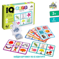 Настольная игра «Умное лото. Контуры», 2 игрока, 3+