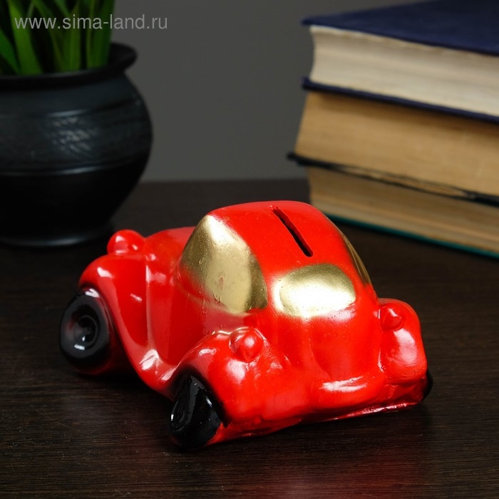 Копилка  Копилка "Машина" красная, 13х8см