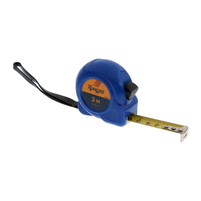 Рулетка ТУНДРА, пластиковый корпус, 3 м х 16 мм Рулетка ТУНДРА, пластиковый корпус, 3 м х 16 мм