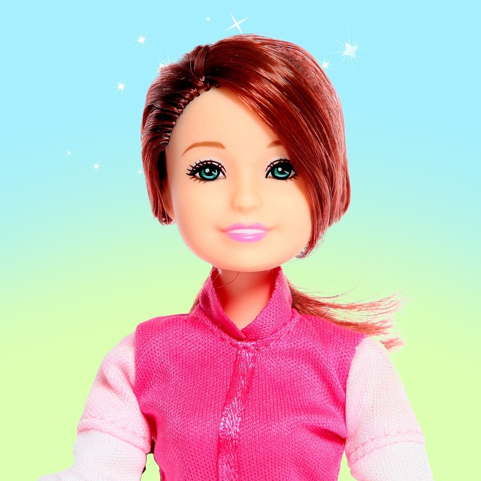 Набор игровой лошадка с куклой шарнирной, с аксессуарами Набор игровой лошадка с куклой шарнирной, с аксессуарами