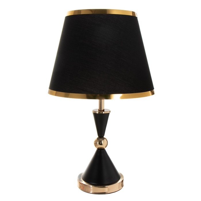 Настольная лампа Настольная лампа "Елизавета" E27 40Вт черно-золотой 25х25х37 см RISALUX