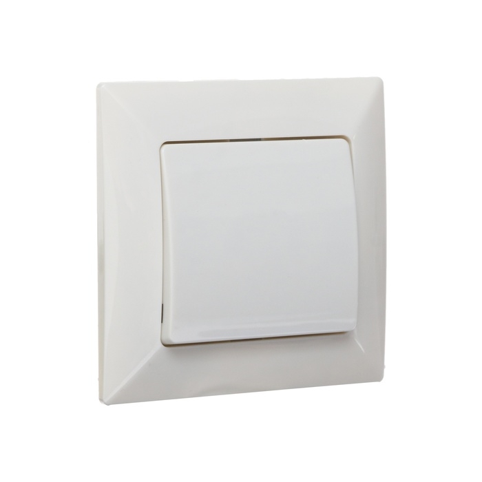 Выключатель Luazon Lighting "Антей", 10 А, 1 клавиша, скрытый, белый