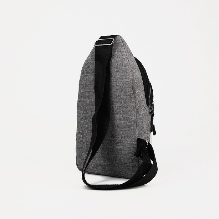 Сумка-слинг из текстиля, «ЗФТС», цвет серый