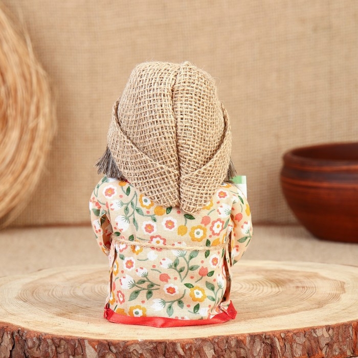 Оберег Оберег "Домовой с купюрой", 15-16 см