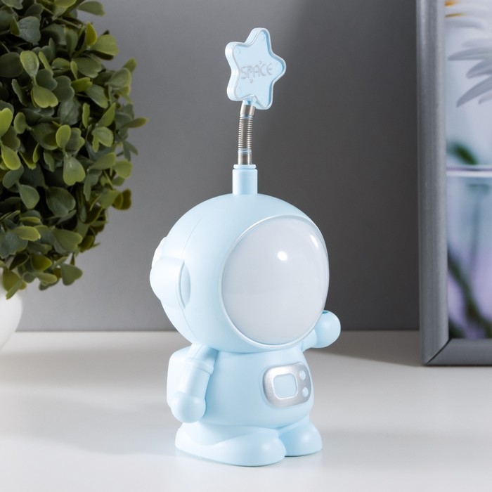 Настольная лампа  Настольная лампа "Астронавт со звездой" МИКС LED 3Вт USB АКБ 9х7х19 см RISALUX