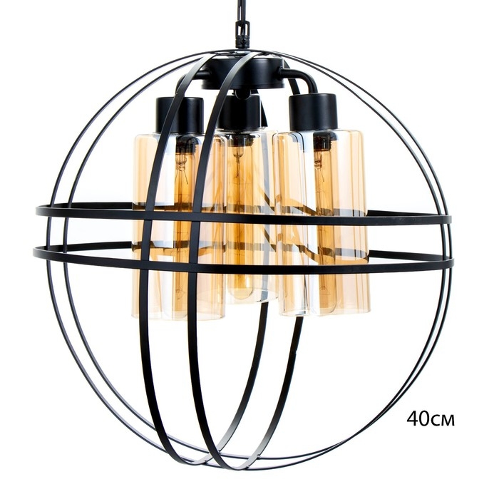 Светильник BayerLux "Сфера" E27 40Вт черный 40х40х40-95 см