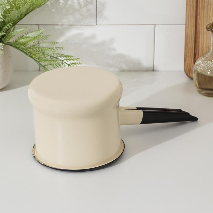 Ковш эмалированный, 1 л, цвет слоновая кость Ковш эмалированный, 1 л, цвет слоновая кость