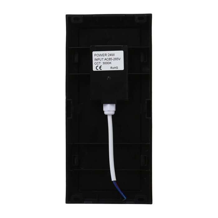 Светильник фасадный «Арткор», FSD-058, 24 Вт, 3000K, IP65, 220 В, пластик, черный Светильник фасадный «Арткор», FSD-058, 24 Вт, 3000K, IP65, 220 В, пластик, черный