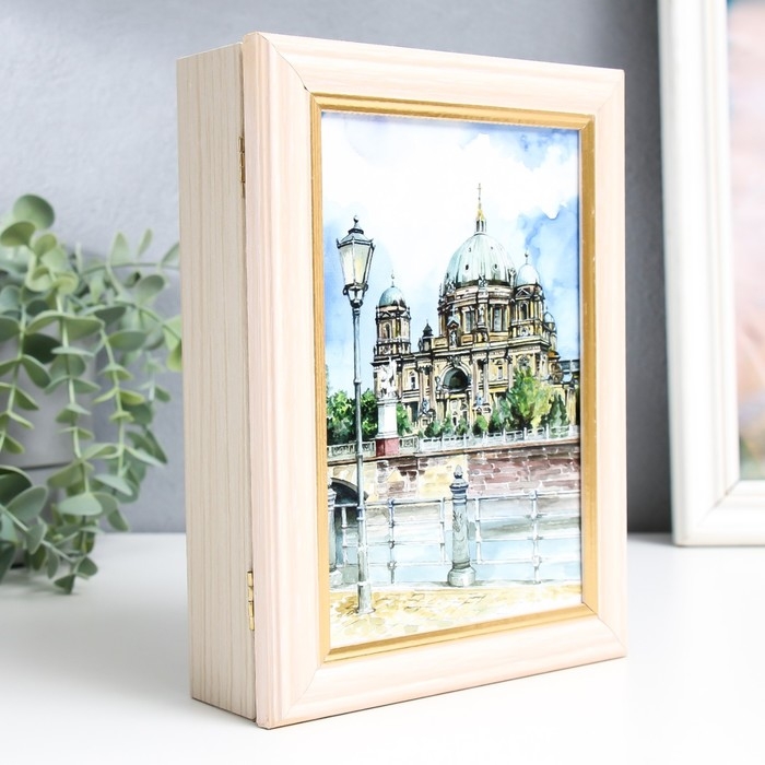 Ключница Ключница "Берлин 3" молочный дуб 15х21 см