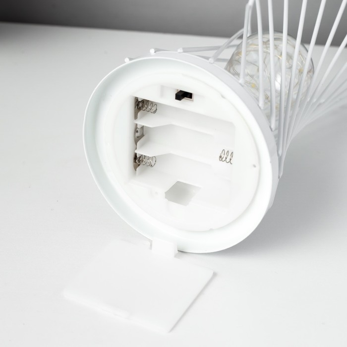 Ночник "Джеро" LED от батареек 3хАА белый 10х10х18,5 см RISALUX